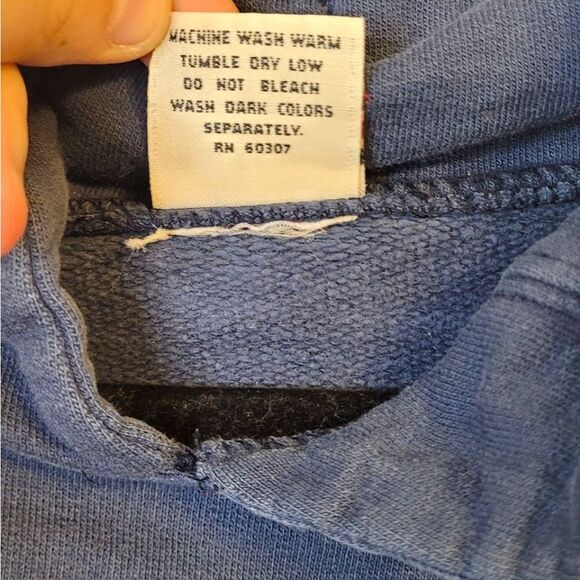 Vintage Y2K Unionbay Navy Blue Cowl Neck Sweatshirt Size S - Picture 6 of 6